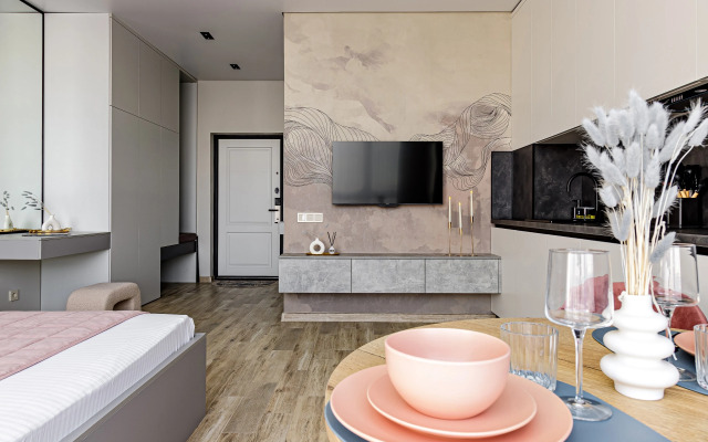 Апартаменты Студия Юг Апарт с шикарным видом на город