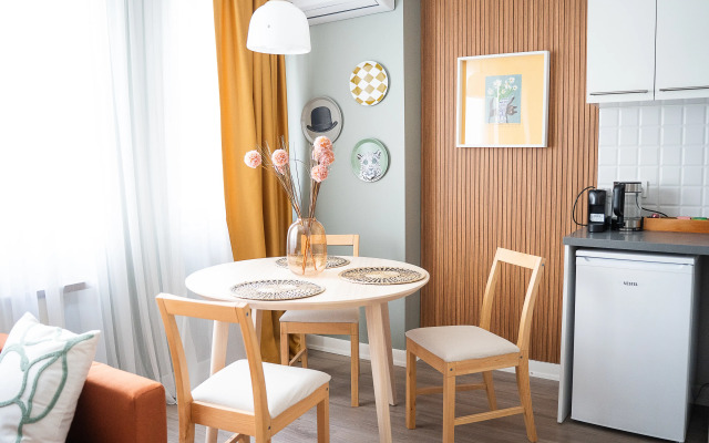 Апартаменты Стильные с отдельной спальней рядом Таксим