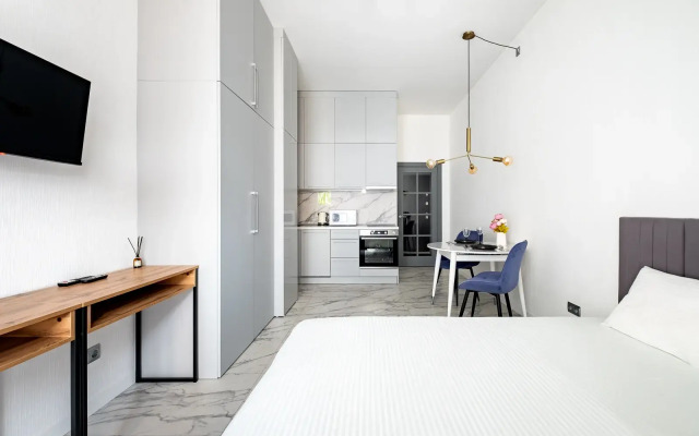 Апартаменты стильная студия в ЖК бизнес-класса на Лесной