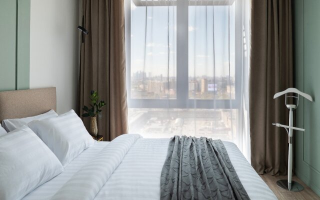 Апартаменты с Панорамными Окнами с Видом на Москву