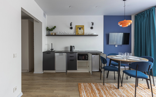 Квартира Однокомнатная с дизайнерским ремонтом Axis.Moscow