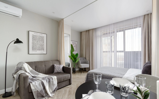 Dizaynerskaya Andora-apart na Krasnom prospekte na 23 et Flat