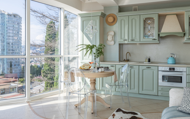 Sochi Tsentr Vid Na More I Zakatyi Flat