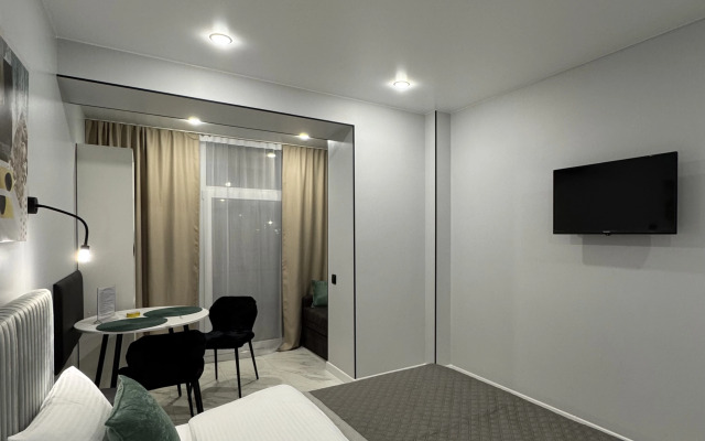 Апартаменты Пижама: "Шалфей" с кухней и стиральной машиной