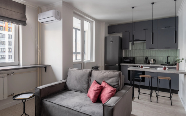 Квартира Студия серая