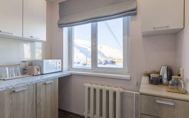 S vidom na ozero i gory Flat