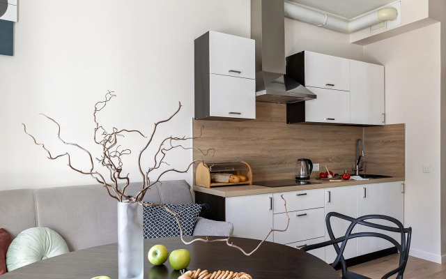 Квартира у клиники МЧС Piter Apartments (парковка, кондиционер)