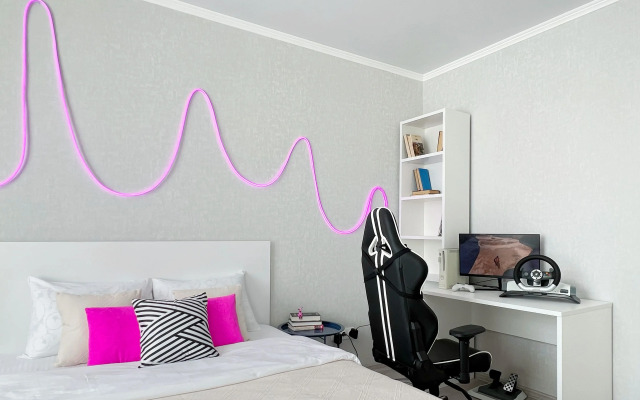 Квартира Эксклюзив от Kravc Group Кибер с Неоновым Стилем