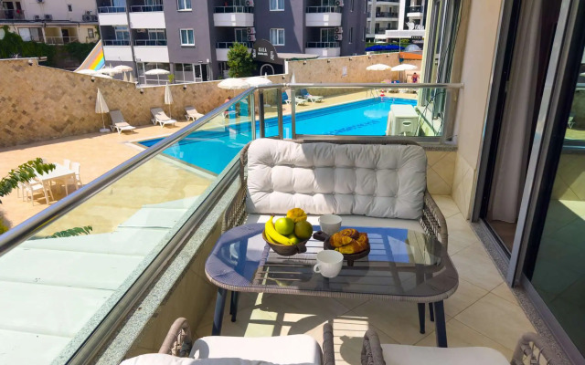 Апартаменты 2+1 Qoople Begonia в 20 метрах от моря