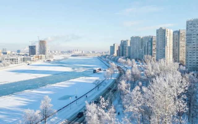 Квартира Видовая однокомнатная квартира ЛайлаТов на метро Коломенская