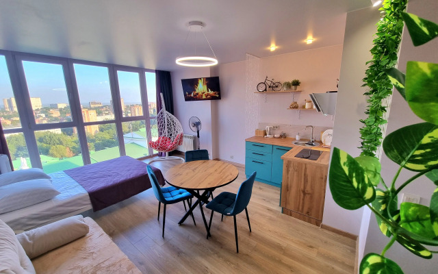 Квартира студия панорамный вид