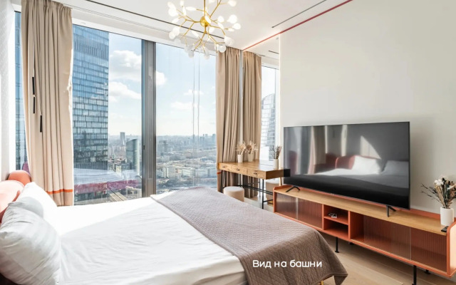 Апартаменты Москва Сити угловые 2х комнатные с шикарным видом 47 этаж