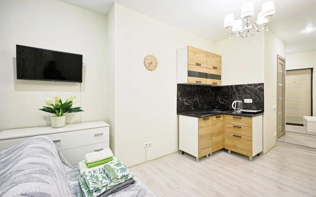 Квартира студия светлая в апарт-отеле Октава