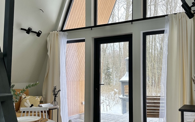 Barnhaus №1 s drovyanoj banej i goryachej kupel'yu, na 7 gostej Private House