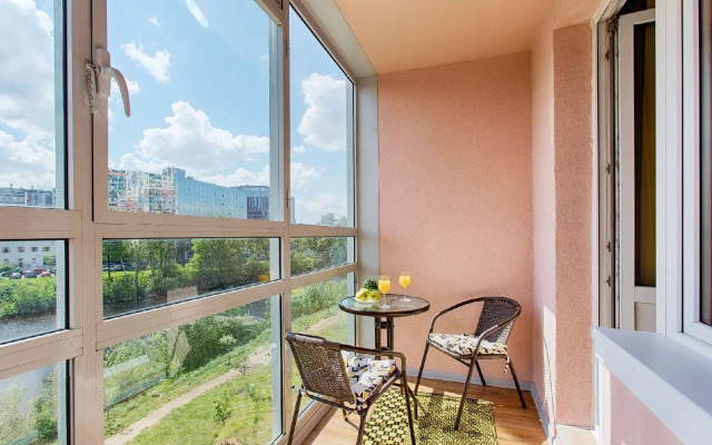 Квартира Yellow Apart рядом с Метро Ладожская