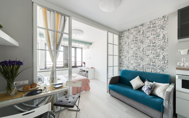 Lalapart Marengo s Panoramnym Vidom na 35 Etazhe Neboskreba Savelovskij Siti Apartments