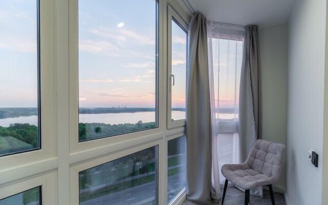 Квартира видовая в Лахте у башни Газпром и Финский залив