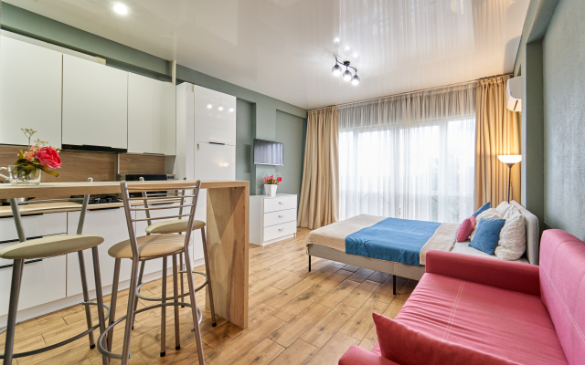 Uyutnaya Studiya Dlya 4 Gostey Apartments