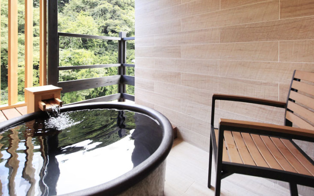 Japanese-Western-Style with Open-Air Bath Twin room (트윈 침대 2개) 사진 4