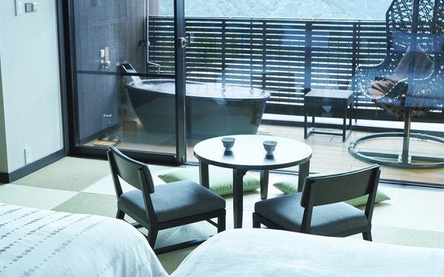 Maisonette with Open-Air Bath Twin room (트윈 침대 2개) 사진 3