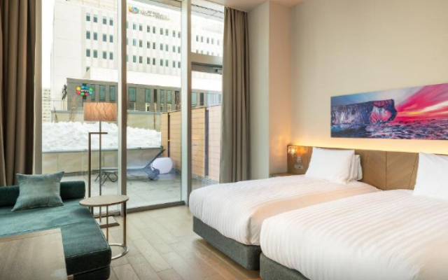 Corner with Terrace Twin Junior Suite (트윈 침대 2개) 사진 3
