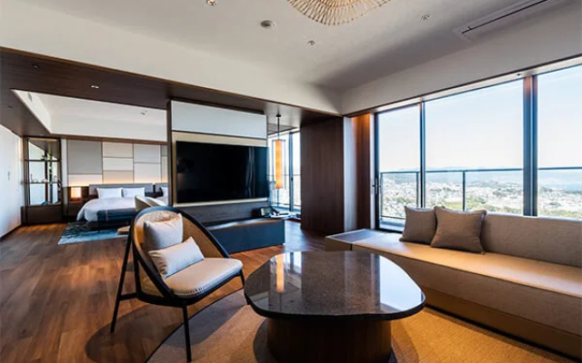 Suite Twin Sora Can Room with ocean view (트윈 침대 2개) 사진 1