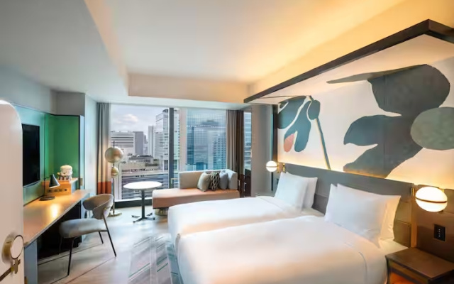 Canopy Twin room with view (트윈 침대 2개) 사진 2