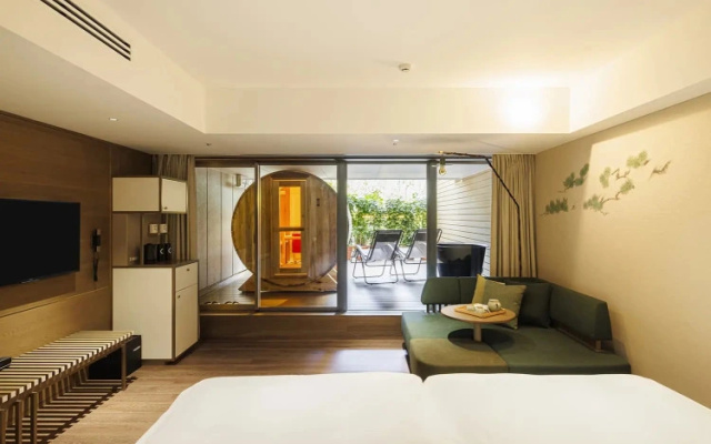 Sauna Terrace Twin room with garden view (트윈 침대 2개) 사진 1