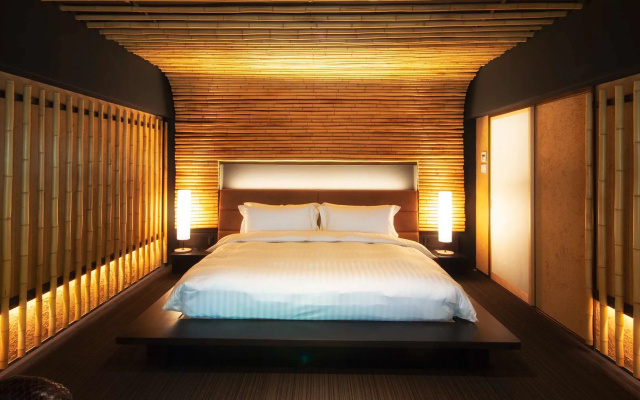 Deluxe with Open-Air Bath "KIRAMEKI" Double Suite (풀 더블 침대) 사진 2
