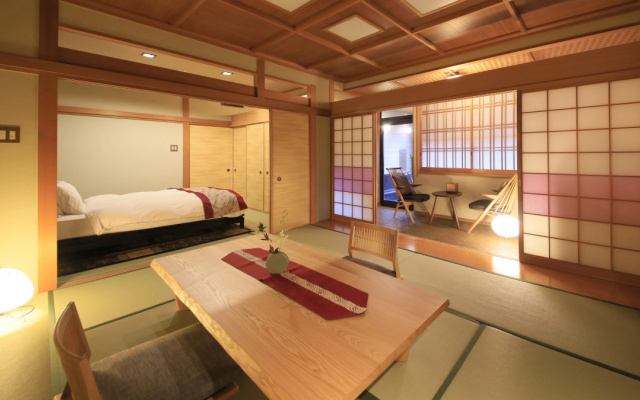 Japanese-Style with Half Open-Air Bath Double room (풀 더블 침대) 사진 1