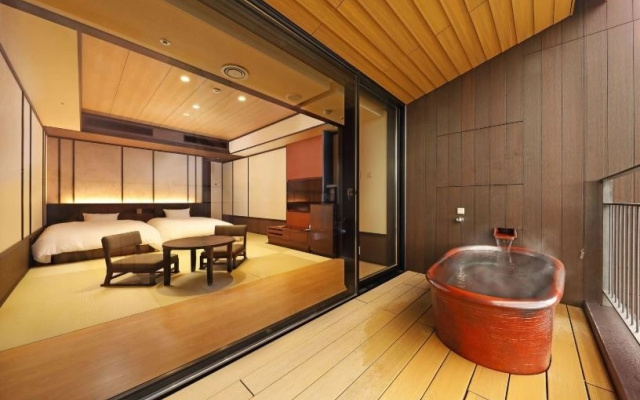 Superior with Open-Air Bath Top Floor Twin room (트윈 침대 2개) 사진 2