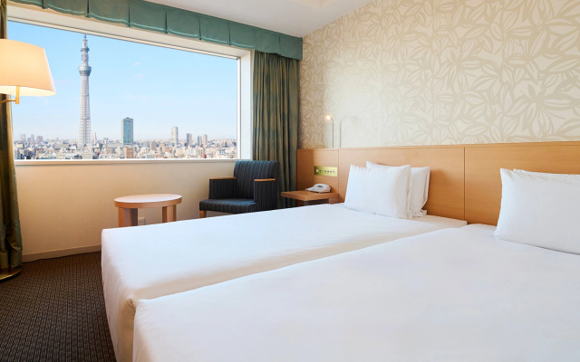 Casual Skytree View Twin room (트윈 침대 2개) 사진 2