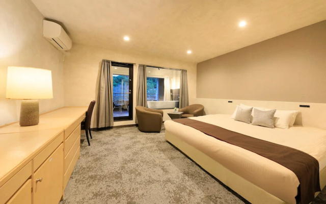 Western-style with Open-air Bath Double room (풀 더블 침대) 사진 1