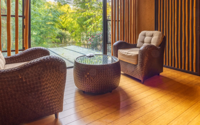 Moderate with Open-Air Bath "SHIZUKU" Double Suite (풀 더블 침대) 사진 3