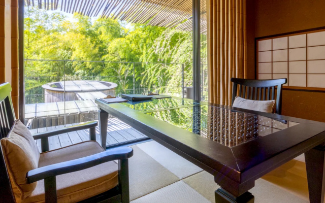 Premium with Open-Air Bath "HIBIKI" Double Suite (풀 더블 침대) 사진 3