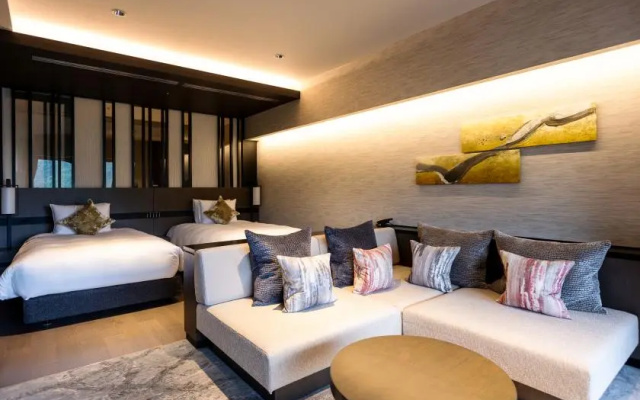 East Building Top Floor Open-air Bath Karaku Twin Western Style room (트윈 침대 2개) 사진 1