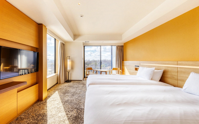 Corner Twin room with balcony and with garden view (트윈 침대 2개) 사진 1