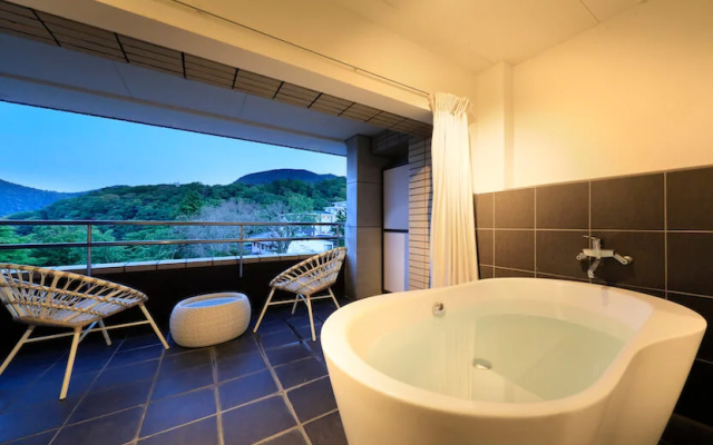 Western-style with Open-air Bath Double room (풀 더블 침대) 사진 4