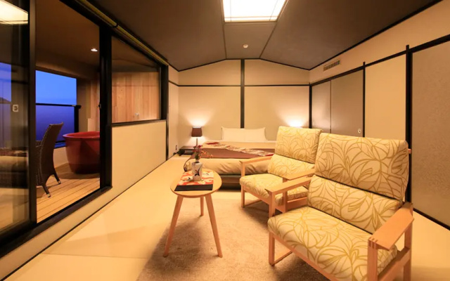 Japanese-Style with Open-Air Bath Double room (풀 더블 침대) 사진 2