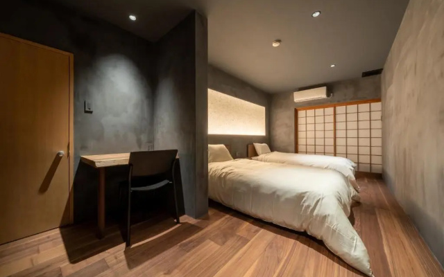 Twin Rikyu Special room Private Japanese Garden (트윈 침대 2개) 사진 2