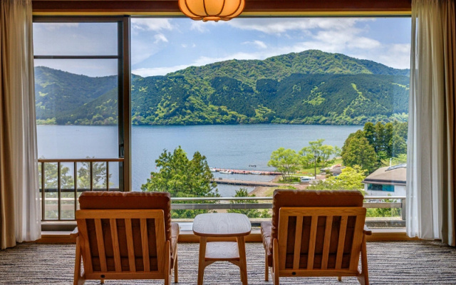 Japanese-style Twin room with Lake Ashi view (트윈 침대 2개) 사진 3