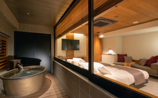 Hollywood with Open Air Hot Spring Bath Twin room (트윈 침대 2개) 사진 3