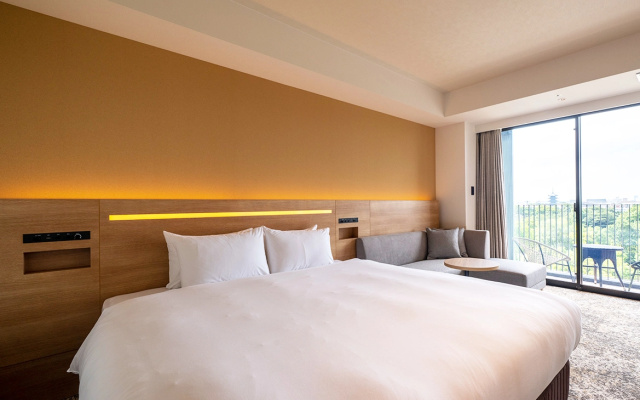 Double room with balcony and with garden view (풀 더블 침대) 사진 1