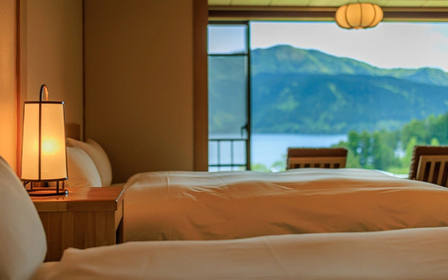 Japanese-style Twin room with Lake Ashi view (트윈 침대 2개) 사진 2