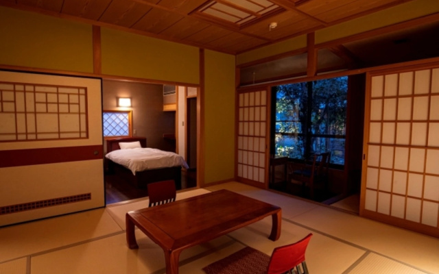 Detached with Open-Air Bath Japanese-Western-Style Twin room (트윈 침대 2개) 사진 2