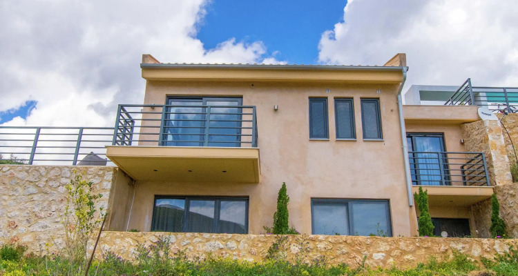 Beautiful Villa With Private Pool, Tennis Court, View On Sivota Bay On Lefkas