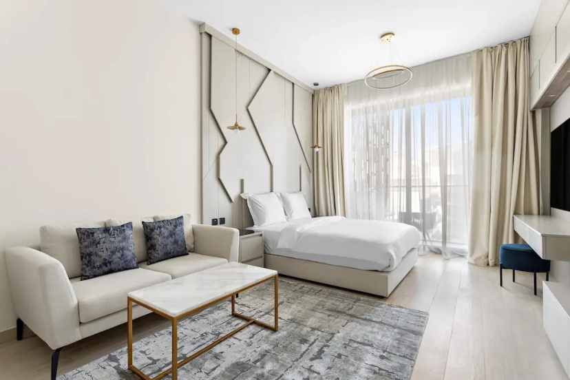 Chic Studio in Arjan With Pool Game Room and gym — отель в Дубае, Объединенные Арабские Эмираты