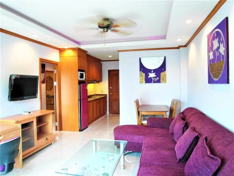 Super 1 bed Condo View Talay 1 — отель с удобствами в Паттайе