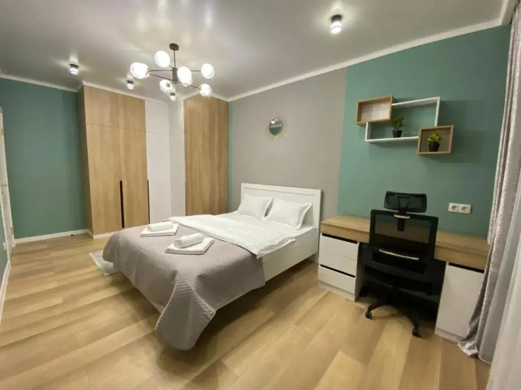 2-h komnatnye apartamenty v ZhK «Arbat» 2 — забронировать отель в Алматы