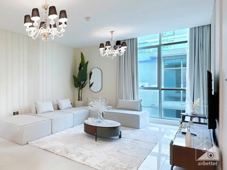 Your Perfect Meydan Getaway: 1B Polo Residence C3 — забронировать отель в Дубае
